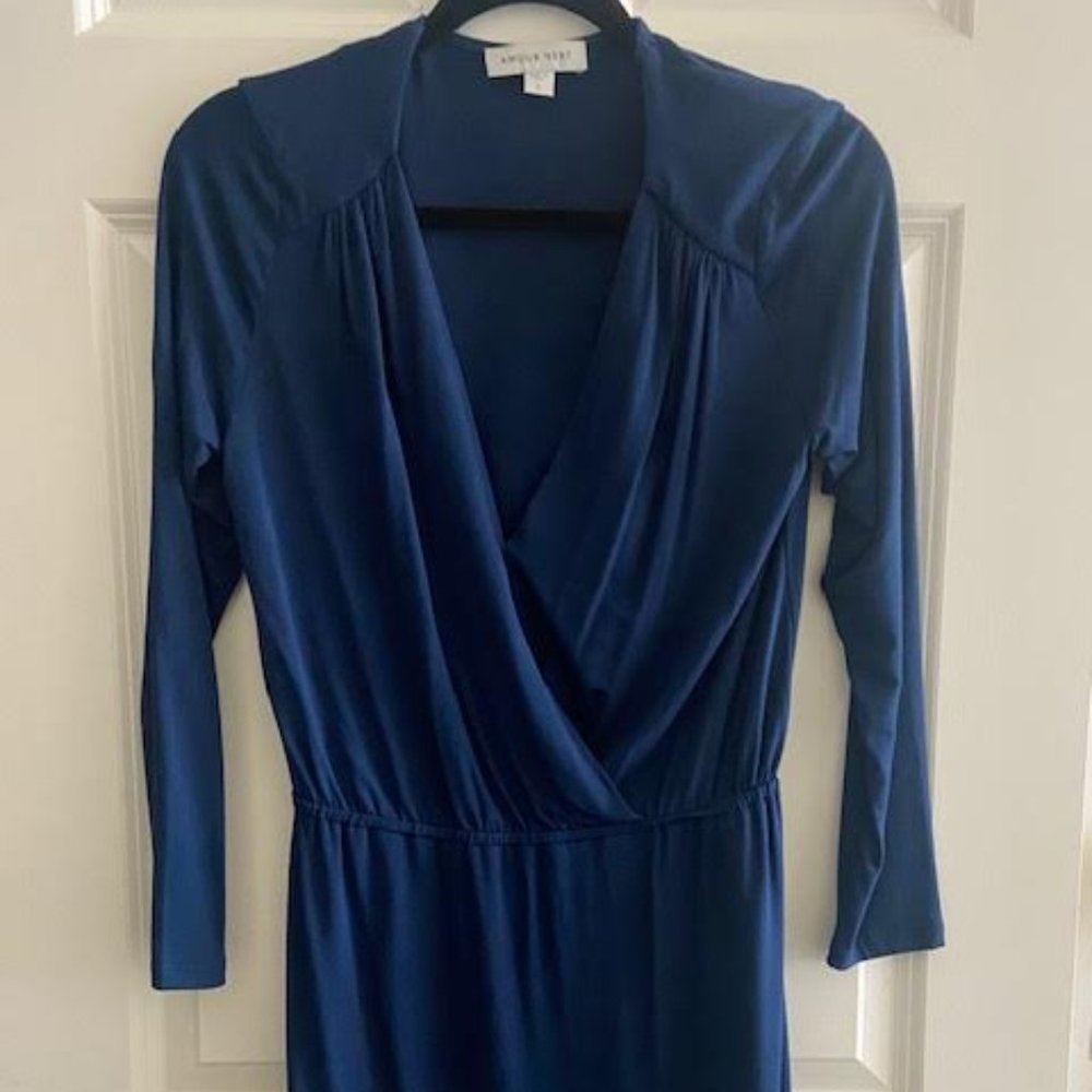 Amour Vert Blue Long Sleeve Dress